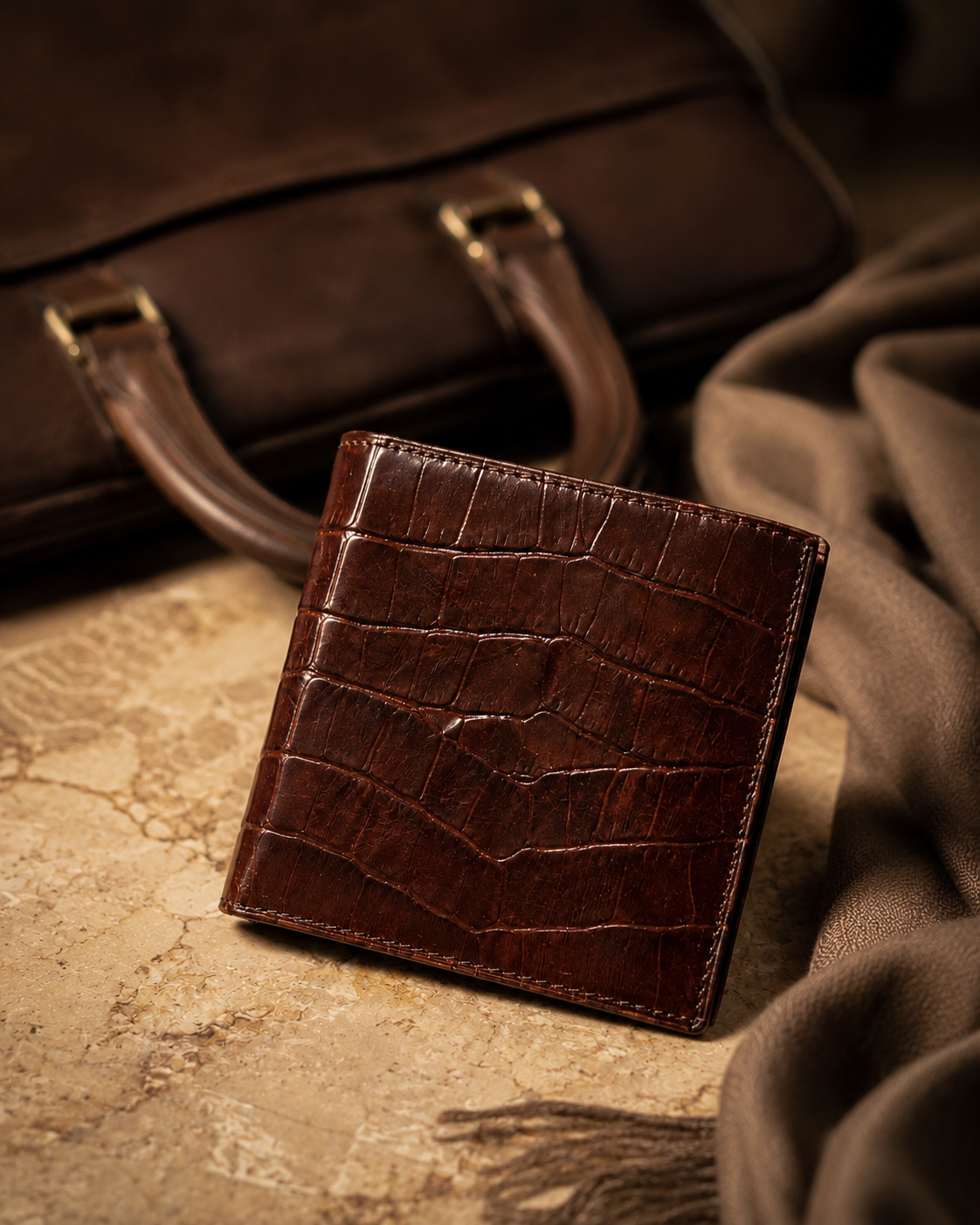 Dark Brown Leather Wallet