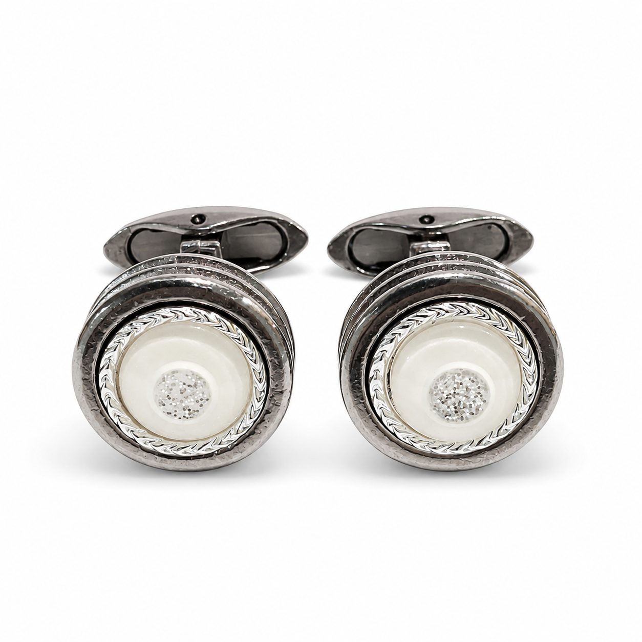 White Mother-of-Pearl Cufflinks