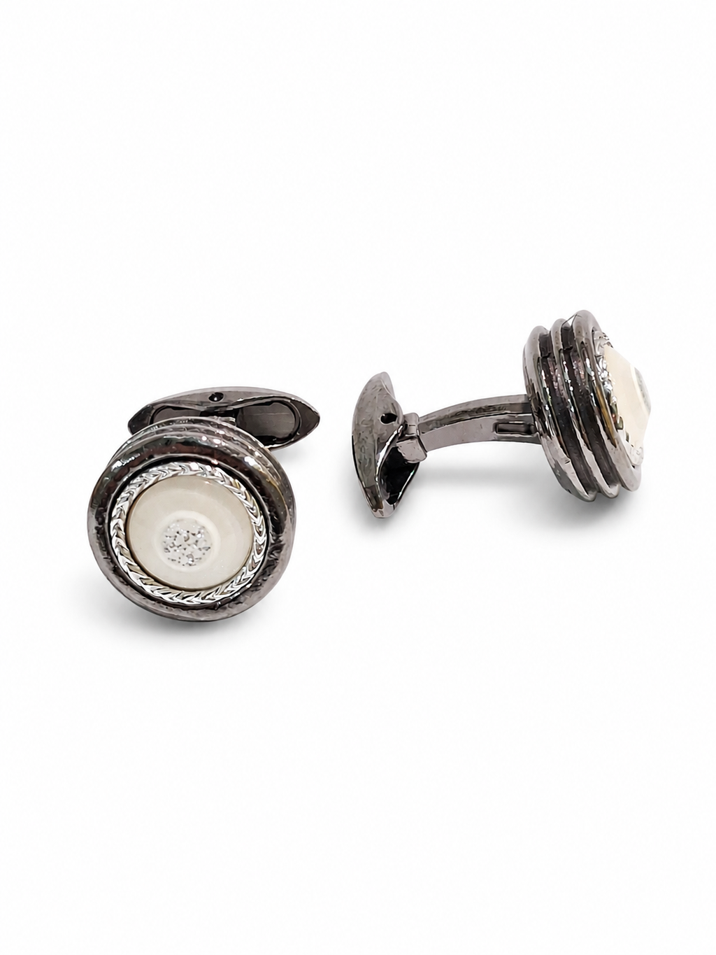 White Mother-of-Pearl Cufflinks