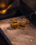Oval Tiger's Eye Cufflinks
